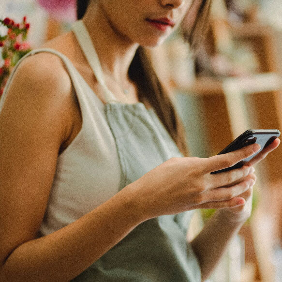 Girl with phone